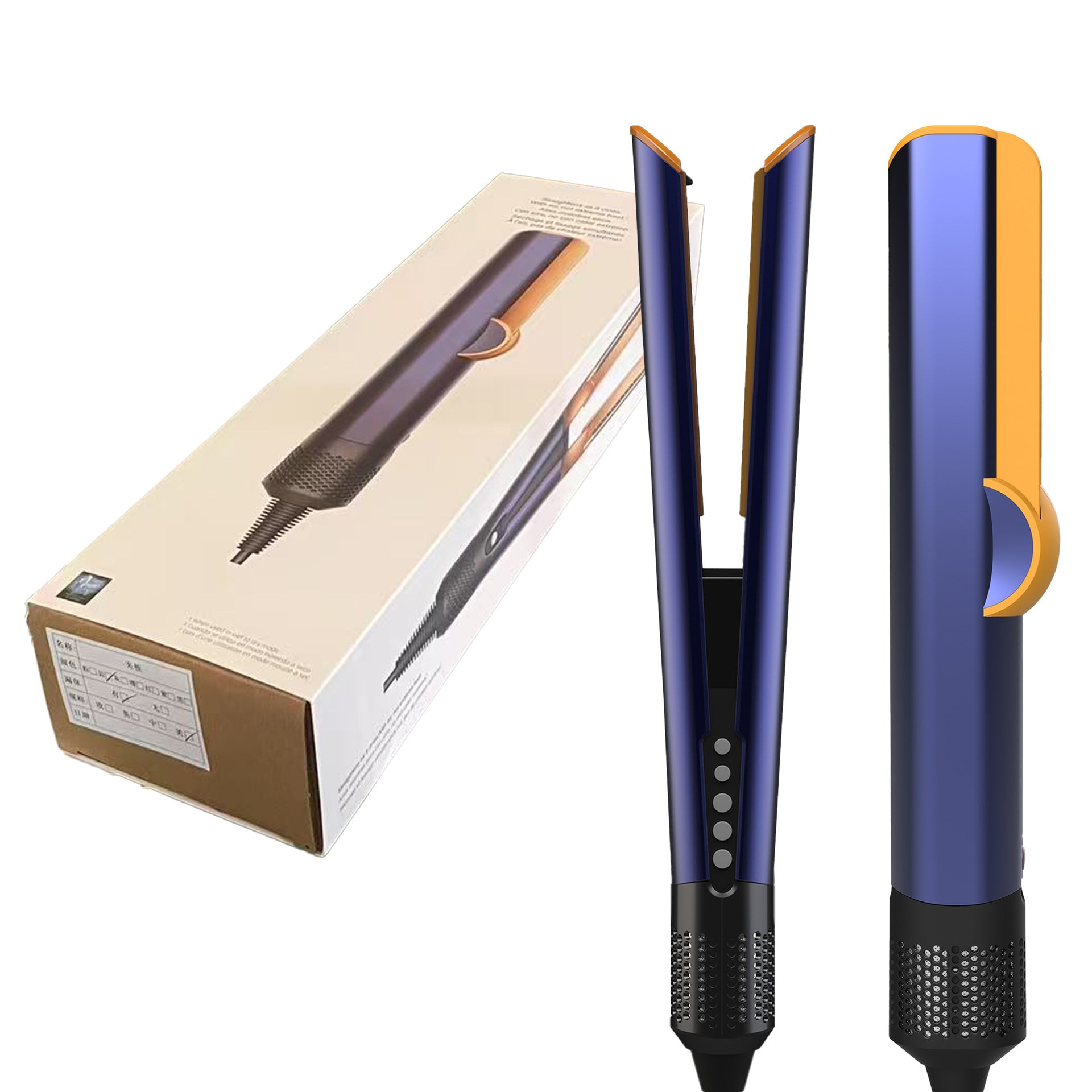 HT01 2-in-1 Hair Dryer/Straightener, Suitable for Both Wet and Dry Hair, Won't Damage Hair Straightener Plates