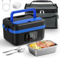 80W Electric Lunch Box Food Heater - 3-in-1 Portable Food Warmer for Car, Truck & Home