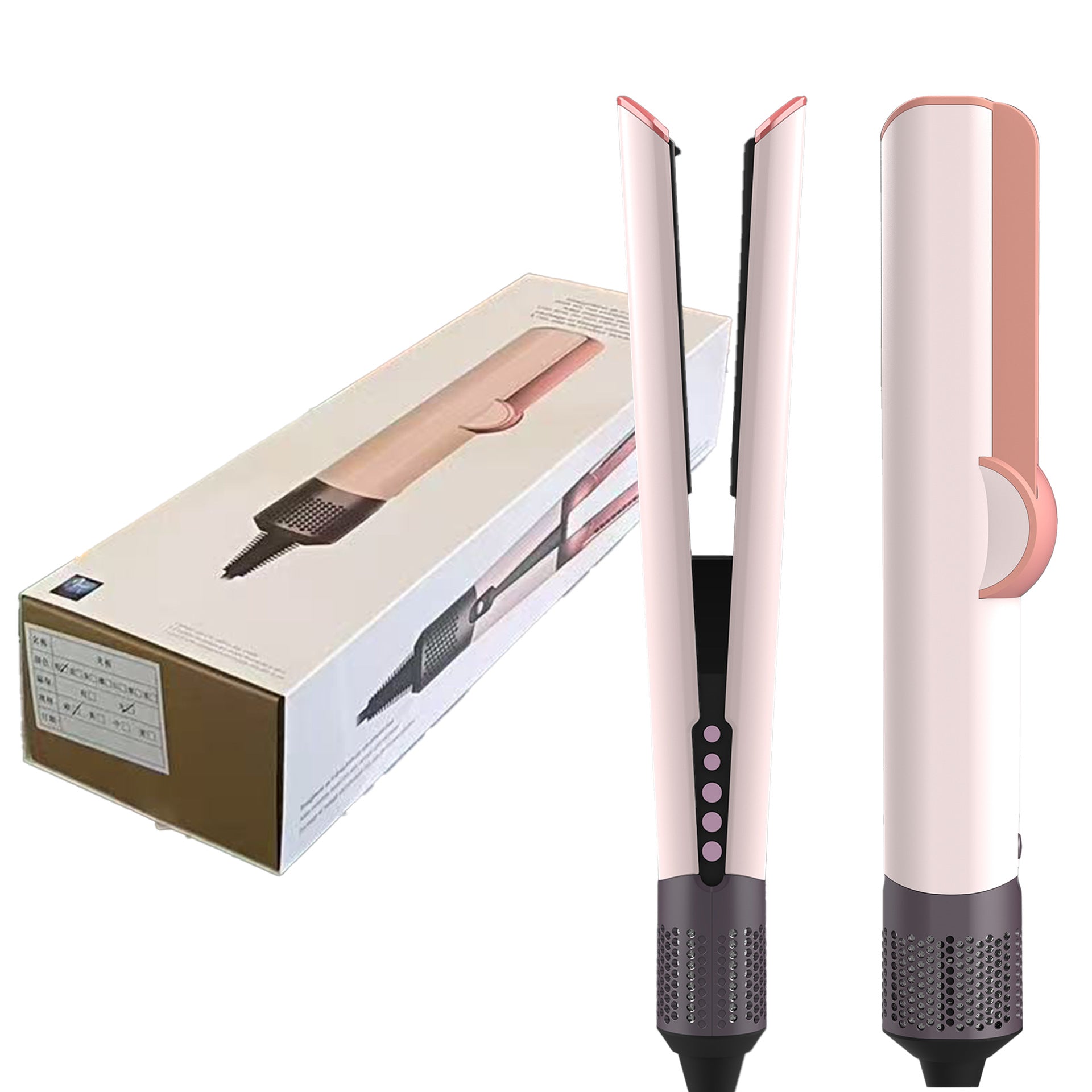 HT01 2-in-1 Hair Dryer/Straightener, Suitable for Both Wet and Dry Hair, Won't Damage Hair Straightener Plates